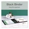 Cardinal Premier Easy Open 1-1/2 in. Capacity 11 in. x 8-1/2 in. 3 Ring ClearVue Locking Slant-D Ring Binder - Black